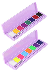 Handaiyan soluble en agua seguro niños tatuaje pintura arte Halloween fiesta Festival maquillaje cosméticos paleta - Product Image 6