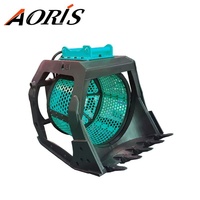 Godet rotatif hydraulique AORIS pour trier le sable, la pierre et la roche, adapté aux excavatrices de 10 à 15 tonnes