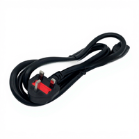 Adaptateur de serveur PDU avec prise standard britannique UPS, Cordon d'alimentation haute puissance à trois conducteurs en cuivre pur C19, 15/25 mm², Noir, 1,5m-15m