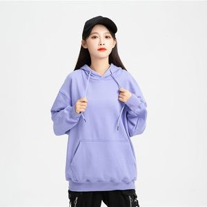 เสื้อฮู้ดสีพื้น ผ้าฟลีซหนานุ่ม บุซับในอย่างดี สำหรับผู้ชายไซส์ใหญ่ ทรงหลวม มีให้เลือก 18 สี ขายส่งจากโรงงาน - Product Image 3