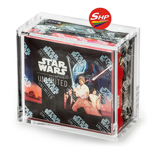 Scatola Protettiva in Acrilico Personalizzabile con Logo per <span class=keywords><strong>Star</strong></span> <span class=keywords><strong>Wars</strong></span> Unlimited - Rebel Fire Booster Box, Coperchio con Forte Magnete - Product Image 1