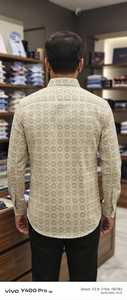 Camisas LAFAR Estampadas para Hombre con Patrón de Círculos Geométricos, Manga Larga, Cierre de Botones, Estilo Casual en Varios Colores Modernos - Product Image 4