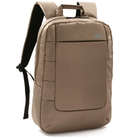 Mochila Unisex para Portátil, Resistente al Agua, de Poliéster, con Asa Suave, Bolsillo Frontal Oculto con Cremallera, Compartimento Acolchado para Ordenador