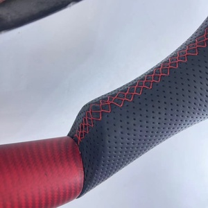 พวงมาลัยหนังคาร์บอนไฟเบอร์แท้แบบปรับแต่งระดับมืออาชีพ CCExcellent สำหรับ Nissan <span class=keywords><strong>370Z</strong></span> <span class=keywords><strong>Nismo</strong></span> Z34 รูปทรง F1 - Product Image 2