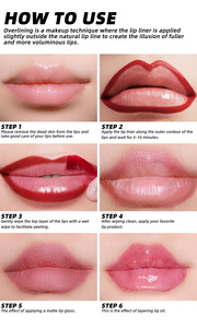 Lápiz delineador de labios mate Peel Off, lápiz de contorno de labios de larga duración sin manchas para eliminación de aspecto llamativo natural - Product Image 6
