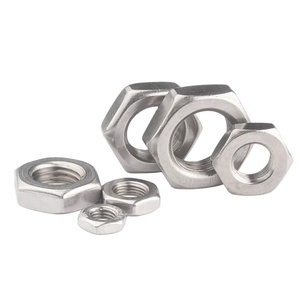 M6 M8 M10 M12 M14 M16 M18 M20 M22 <span class=keywords><strong>M24</strong></span> M27 M30 din439 sợi mịn 304 A2-70 thép không gỉ Hex lục giác Mứt hạt Wafer hạt mỏng - Product Image 1