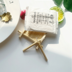 Cepillo Interdental Ecológico de Bambú con Cerdas de Nailon y Acero Inoxidable de 6.5cm para una Limpieza Bucal Profunda y Suave, Biodegradable - Product Image 5