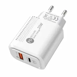 New 2 ports USB and type-c Quick charger QC 3.0 fast power adapter for iphone