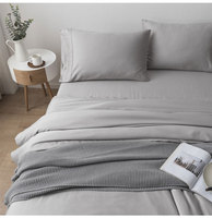 Joyeux Noël – Ensemble de draps plats 300TC rafraîchissants en viscose de bambou 100 % biologique, personnalisable, écologique, certifié OEKO-TEX