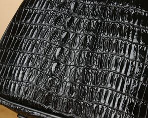 Wholesale Custom Large Satchel Handbag for Unisex Waterproof Durable Genuine <strong>Croc</strong>-Embossed Leather Zipper Closure Shoulder <strong>Strap</strong> - Product Image 6