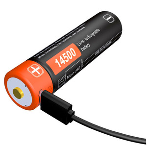 卸売価格 Meinovo 充電式ソリッドステート <span class=keywords><strong>14500</strong></span> バッテリー 3.7V 900mAh USB-Cポート付き 800サイクル - Product Image 2