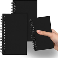 Mini cahier d'exercices personnalisable pour étudiants A4/A5/A6, reliure spirale et à feuilles mobiles, couverture en tissu et papier kraft avec stylo à bille