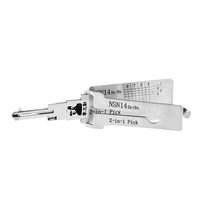 Herramientas Lishi Hu92 Mit11 Nsn14 Toy43 Hu46 Ym28 Hy15 Hu64 Hu66 Cy24 2 en 1, Herramientas de Cerrajería para Abrir y Decodificar Cerraduras de Automóviles