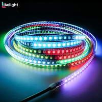 Double ligne de signal de données personnalisée 60leds RGB SMD5050 Led Strip Light WS2813/WS2815/GS8208 Application extérieure et intérieure IP20/65/68