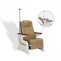 Fauteuil d'infusion électrique inclinable de qualité supérieure, fauteuil médical de luxe pour salle d'attente, fauteuil IV avec dossier réglable, personnalisable