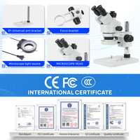 SANQTID TD-750P-4800HU Trinocular Digital Stereo Microscopios with Camera Mobile Repair Phone Microscope