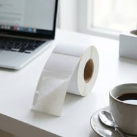 Rollo de Etiquetas de Código de Barras Térmicas Directas de 80x40 mm, Papel Adhesivo para Etiquetas, 500 Unidades, para Embalaje, Envío y Logística