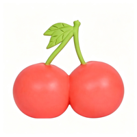 Balle anti-stress personnalisée fantaisie en forme de mini-fruits, jouet à presser en caoutchouc TPR fraise et pomme pour enfants, idéal comme cadeau