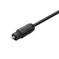 Câble audio TOSLINK à fibre optique pour connexion haut-parleur HDTV, gaine en PVC, conducteurs plaqués or, en stock