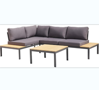 Canapé d'angle modulaire d'extérieur au prix d'usine, ensemble de canapés sectionnels avec table pour patio, jardin, salon, hôtel, ensemble de meubles de patio