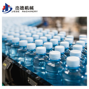 フルオートマチック0.5リットル8ヘッド完全プラスチック小型ボトル飲料ミネラルウォーター充填生産水ボトルライン - Product Image 1