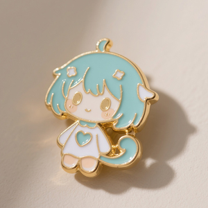 Broche en métal 3D personnalisée avec logo d'entreprise, badge rond en laiton, fer, alliage de zinc, épingles de revers personnalisées - Product Image 4