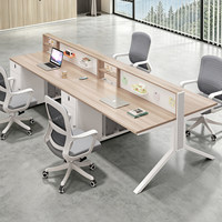 Poste de travail modulaire pour bureau, cloison de séparation, bureau pour 6 personnes, table de travail pour le personnel, mobilier de bureau avec tiroir
