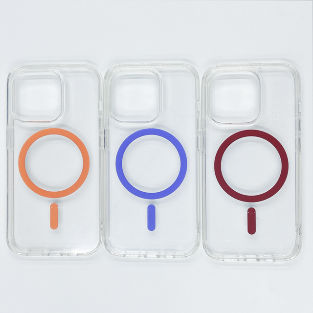 Clear TPU Anti-Yellowing Shockproof Magnetic Charging Phone Case for iPhone 17 16 15 Pro Max with Bulit- in Magnetic