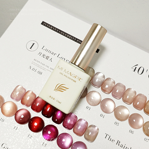 AILANUO 40 Colors HEMA FREE Cateye UV <b>Nails</b> Gel Collection 15 ML OEM Custom Bottle Private Label Cat Eye Gel Polish <b>Set</b> - Product Image 3