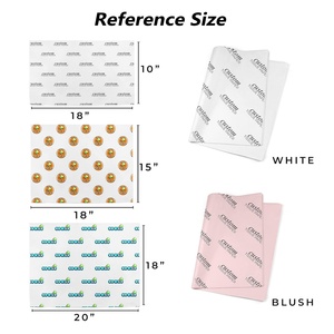 Hot Sale Custom Logo Printed Grease Gift Packaging Proof <b>Tissue</b> <b>Paper</b> With Custom Sticker - Product Image 5