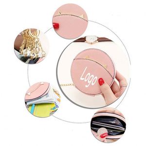 Pu Leather Women's Anti-Theft Geometric Mini Designer <b>Purse</b> with Custom Logo Designer <b>Coin</b> <b>Purse</b> - Product Image 1