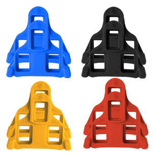 Crampons de vélo en plastique, clips pour chaussures de cyclisme, légers, rouge, bleu, jaune, noir, pour chaussures de vélo de route et de montagne - Product Image 1