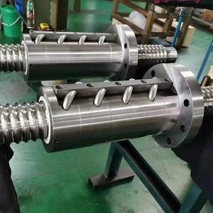 Livraison Gratuite Usine <span class=keywords><strong>Prix</strong></span> Allemagne Qualité Personnalisé <span class=keywords><strong>C3</strong></span> C5 Haute Précision Double Vis À Billes Écrou 3016 Terrain Forte Charge Vis À Billes - Product Image 2