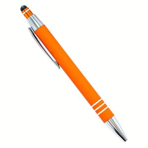Stylo à bille en métal 18 Jps avec finition mate Celena, logo personnalisé imprimé, stylo à bille doux au toucher, cadeau promotionnel en métal - Product Image 2