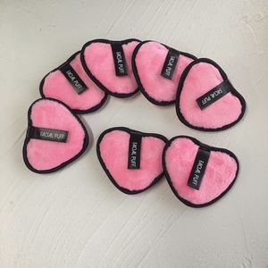 Tampons démaquillants lavables en forme de cœur avec logo OEM super doux pour le visage Tampons démaquillants réutilisables en <span class=keywords><strong>coton</strong></span> microfibre personnalisés - Product Image 3