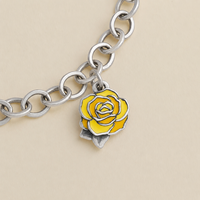 Bague en argent sterling S925 James Avery Rose et pendentif en argent vintage en forme de cœur coloré, cadeau de la Saint-Valentin pour femmes