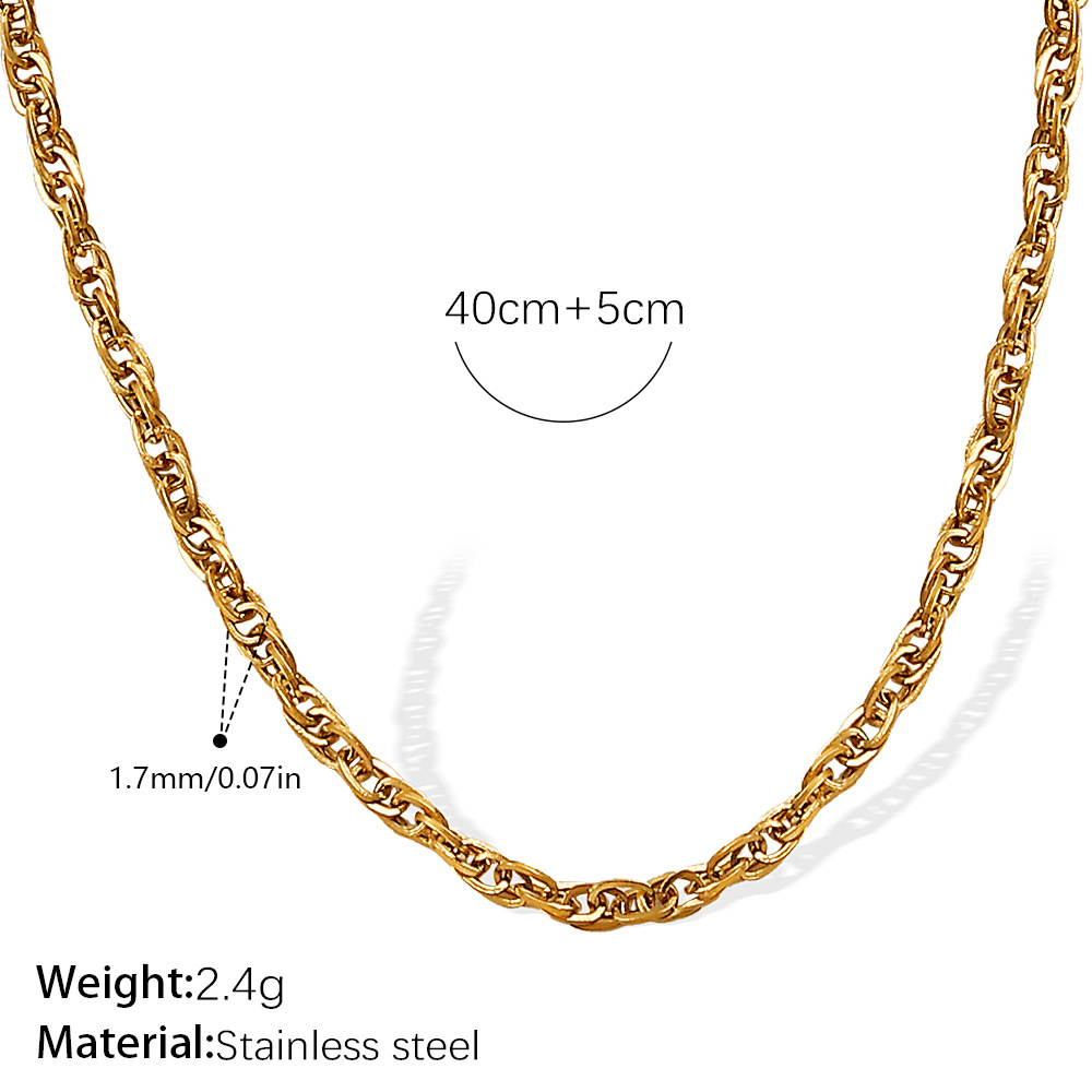 XL574G Cadena cuadrada de doble hebilla de 1,7 mm