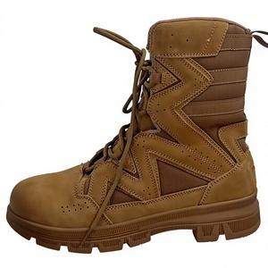 SF026 706 Men Coyote <b>Brown</b> Suede High Top Tactical <b>Boots</b> Breathable All Season Outdoor Training Wholesale Combat Shoes - Product Image 1
