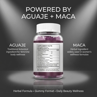 Gummies de soutien pour les courbes des fesses pour femmes avec Aguaje et Maca – Complément de beauté à base de plantes