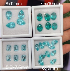 Precio al por mayor Lab Grown Paraiba 1ct a 5ct Pretty Lab Grown Stones para pendientes de anillo - Product Image 4