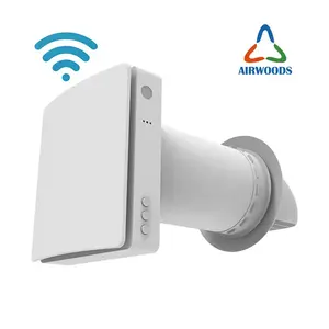 Airwoods ERV Room Air Fresh Ventilation Device Energy Recovery System Wireless Pair Connection CO2 Sensor Control