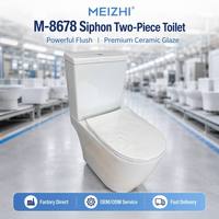 WC en céramique deux pièces à chasse siphonique puissante, siphon en S, équipement sanitaire de salle de bain, prix direct usine