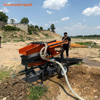 Rost- und verschleißfeste Goldwaschanlage mit 5 Tonnen/Stunde Kapazität und Diesel-/Elektroantrieb für die Alluvialgoldverarbeitung