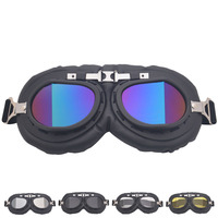 Casque de motocross vintage tendance, lunettes UV coupe-vent, protection oculaire solide, personnalisé pour la conduite sportive en moto