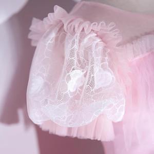 LY-PD0066 abiti da sera per donna abiti da festa formali donna gonna da ballo a trapezio eleganti maniche corte - Product Image 3