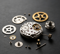 Échantillons de pièces de montre usinées avec précision par CNC, service de fabrication de composants de montre en métal usinés sur mesure OEM