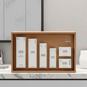 Coffret Cadeau Beauté Végétalien GINGER6 6 Pièces – Kit de Soins de la Peau Incluant Tonique, Sérum, Hydratant, Crème – Boîte Cadeau Premium pour une Peau Nourrie - Product Image 1