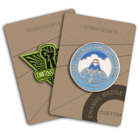 Badges d'employé personnalisés, épingles de chapeau sur mesure, logo gravé, émail plaqué or, impression 3D en relief, cadeaux promotionnels, métal, taille personnalisée