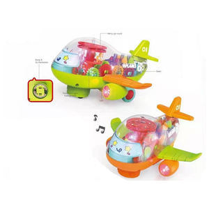 Mini jouets avion avion avec lumières 4D Auto Bump & Go jouets de roue universels pour enfants cadeau offre de Noël <span class=keywords><strong>Black</strong></span> <span class=keywords><strong>friday</strong></span> - Product Image 1