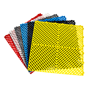 Tuile de sol de garage modulaire en plastique antidérapant à emboîtement, ventilation et drainage, 40x40x1,8 cm, conception libre, <span class=keywords><strong>pour</strong></span> stationnement de voitures - Product Image 6